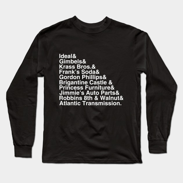 Classic Philly UHF Commercials Long Sleeve T-Shirt by GloopTrekker